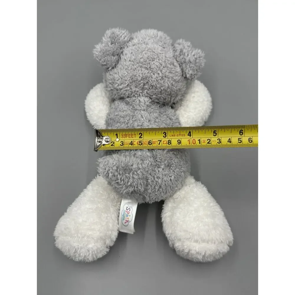 Spark Create Imagine Schnauzer Puppy Dog Plush 9” Terrier Gray White No Tag